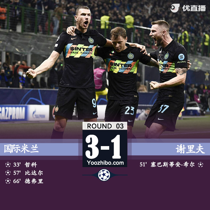 国米3-1谢里夫获首胜  哲<a href=/qiuxinggengduo/lanqiugengduo/120.html target=_blank class=infotextkey>科比</a>达尔互相传射徳弗里破门